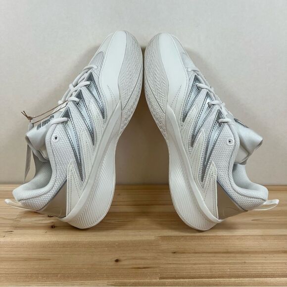 Adidas Dame Certified 3 Low basketball Shoes womens 8 core white silver metallic - Picture 6 of 12